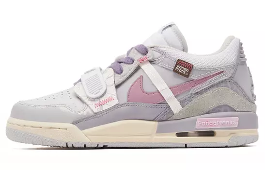 Кроссовки Jordan Legacy 312 Vintage Basketball Shoes Women's Low-top Gray/White/Pink, серый/белый/розовый