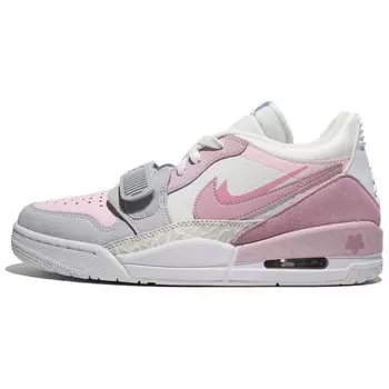 Кроссовки Jordan Legacy 312 Vintage Basketball Shoes Men Low-top Grey/pink/white, розовый
