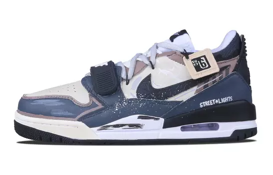 Кроссовки Jordan Legacy 312 Vintage Basketball Shoes Men Low-top Blue/grey/brown, серый