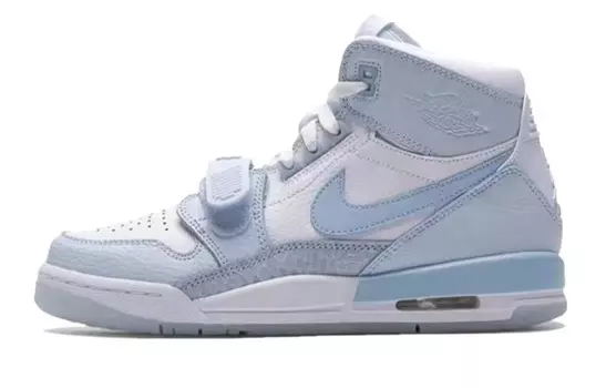 Кроссовки Jordan Legacy 312 Vintage Basketball Shoes Women's Mid-top Tiffany, синий/белый