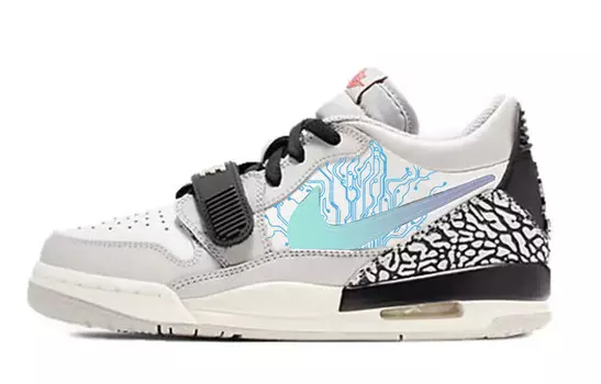 Кроссовки Jordan Legacy 312 Vintage Basketball Shoes Women's Low-top Grey/white, серый