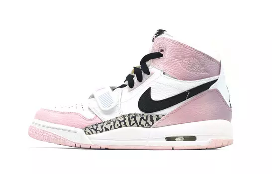 Кроссовки Jordan Legacy 312 Vintage Basketball Shoes Women's Mid-top White/pink, розовый