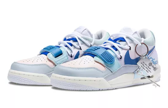 Кроссовки Jordan Legacy 312 Vintage Basketball Shoes Men Low-top Lilac, светло-фиолетовый