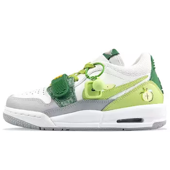 Кроссовки Jordan Legacy 312 Vintage Basketball Shoes Women's Low-top White/green, зеленый