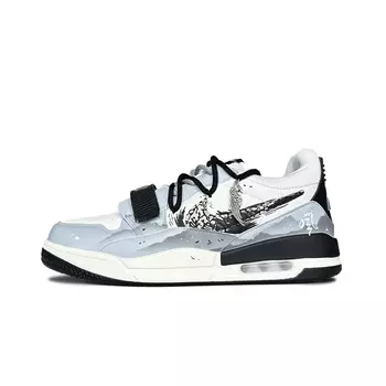 Кроссовки Jordan Legacy 312 Vintage Basketball Shoes Men Mid-top White/gray/black, светло-серый