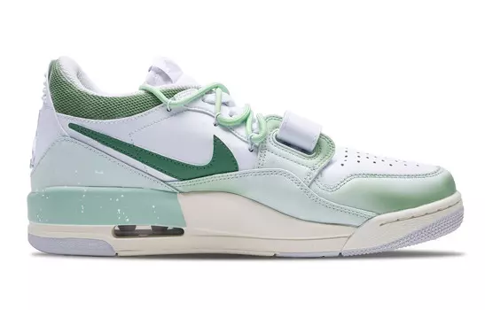Кроссовки Jordan Legacy 312 Vintage Basketball Shoes Men Low-top Cyan, зеленый