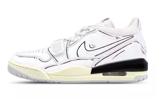 Кроссовки Jordan Legacy 312 Vintage Basketball Shoes Men Low-top White/black, белый