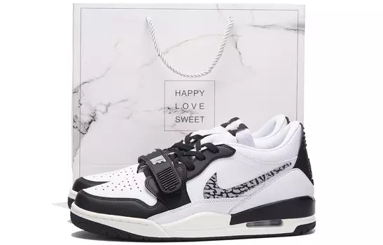 Кроссовки Jordan Legacy 312 Vintage Basketball Shoes Men Low-top Black/gray/white, черный/серый