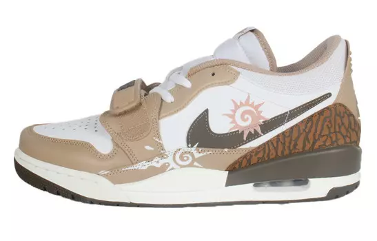 Кроссовки Jordan Legacy 312 Vintage Basketball Shoes Unisex Low-top Brown/White, коричневый