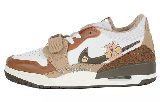 Кроссовки Jordan Legacy 312 Vintage Basketball Shoes Unisex Low-top Brown/White, коричневый