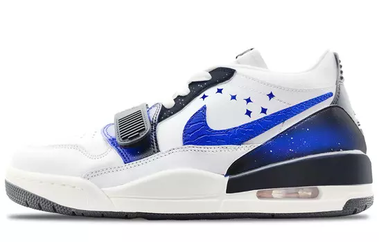 Кроссовки Jordan Legacy 312 Vintage Basketball Shoes Men Mid-top Blue/black, белый