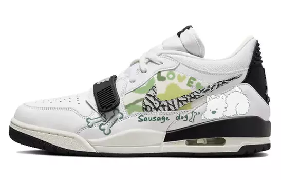 Кроссовки Jordan Legacy 312 Vintage Basketball Shoes Men Mid-top Black/white, белый