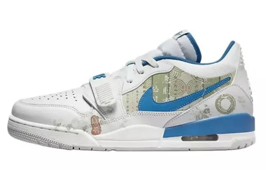 Кроссовки Jordan Legacy 312 Vintage Basketball Shoes Men Low-top Blue/white, черный