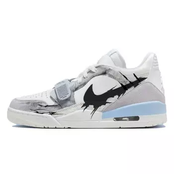Кроссовки Jordan Legacy 312 Vintage Basketball Shoes Men Low-top Grey/white, белый/серый