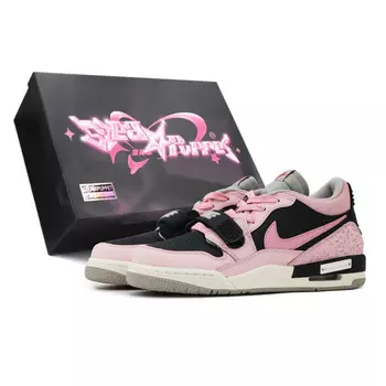 Кроссовки Jordan Legacy 312 Vintage Basketball Shoes Women's Low-top Black/pink, розовый