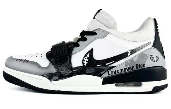Кроссовки Jordan Legacy 312 Vintage Basketball Shoes Men Low-top White, черный