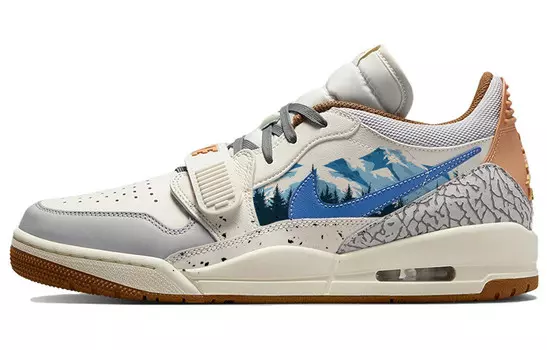 Кроссовки Jordan Legacy 312 Vintage Basketball Shoes Men Low-top Brown/White, коричневый