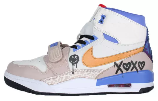 Кроссовки Jordan Legacy 312 Vintage Basketball Shoes Men High-top White/Brown, коричневый