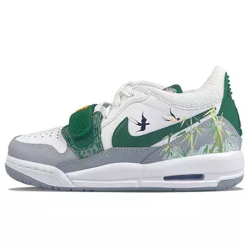 Кроссовки Jordan Legacy 312 Vintage Basketball Shoes Women's Low-top Green/gray, белый