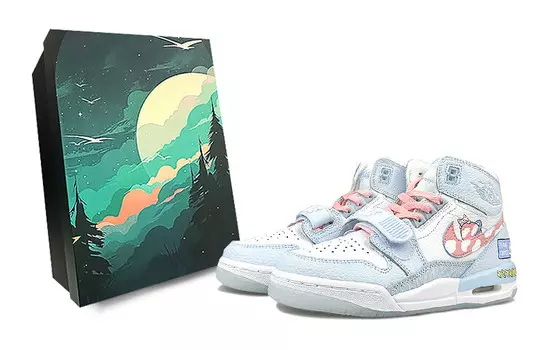 Кроссовки Jordan Legacy 312 Vintage Basketball Shoes Unisex Mid-top White/pink, белый