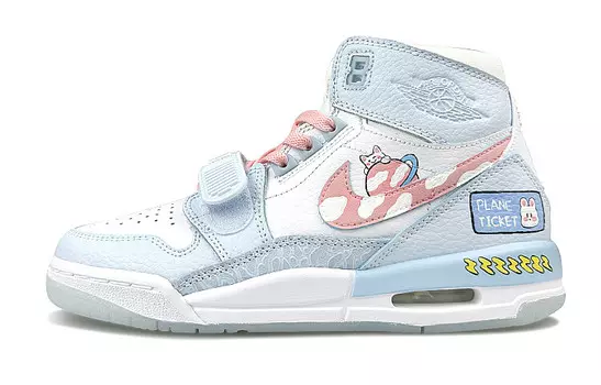 Кроссовки Jordan Legacy 312 Vintage Basketball Shoes Unisex Mid-top White/pink, белый