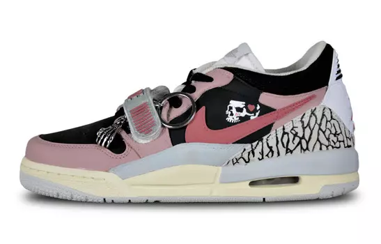 Кроссовки Jordan Legacy 312 Vintage Basketball Shoes Women's Low-top Pink/Black, розовый