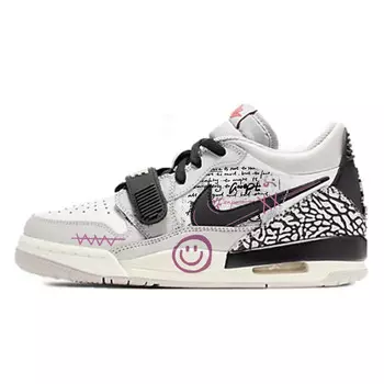 Кроссовки Jordan Legacy 312 Vintage Basketball Shoes Men Low-top Grey/white, черный/белый/серый