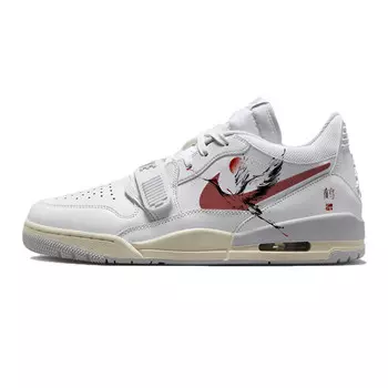 Кроссовки Jordan Legacy 312 Vintage Basketball Shoes Men Low-top Red/white, белый