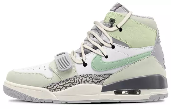 Кроссовки Jordan Legacy 312 Vintage Basketball Shoes Men High-top Cyan, зеленый