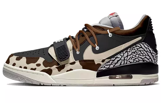 Кроссовки Jordan Legacy 312 Vintage Basketball Shoes Men Low-top Black, коричневый