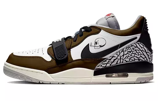 Кроссовки Jordan Legacy 312 Vintage Basketball Shoes Men Low-top White, коричневый