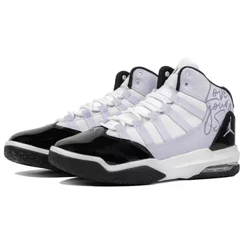 Кроссовки Jordan Max Aura 1 Vintage Basketball Shoes Women's High-top White/black/purple, фиолетовый