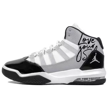 Кроссовки Jordan Max Aura 1 Vintage Basketball Shoes Women's High-top White/black/gray, серый