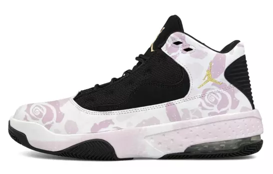 Кроссовки Jordan Max Aura 2 Vintage Basketball Shoes Men Mid-top White, светло-фиолетовый