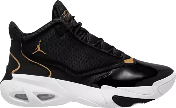 Кроссовки Jordan Max Aura 4 Black Metallic Gold, черный