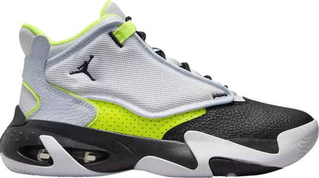 Кроссовки Jordan Max Aura 4 GS Platinum Black Volt, серый