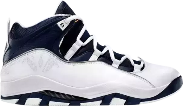 Кроссовки Jordan Olympia White Midnight Navy, белый