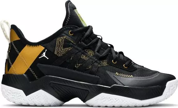 Кроссовки Jordan One Take 2 Black Metallic Gold, черный