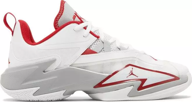 Кроссовки Jordan One Take 3 White Gym Red, белый