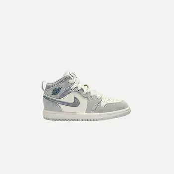 Кроссовки Jordan PS Air Jordan 1 Mid SE, цвет Neutral Grey/Sail/Smoke Grey