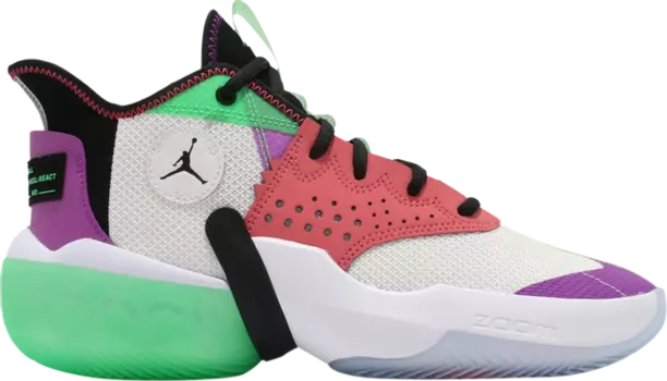 Кроссовки Jordan React Elevation PF White Hyper Violet, белый