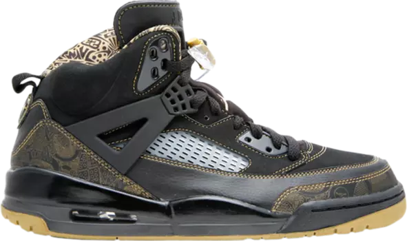 Кроссовки Jordan Spizike Metallic Gold, черный