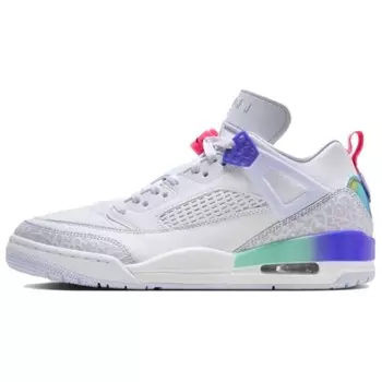 Кроссовки Jordan Spizike Vintage Basketball Shoes Men Mid-top White/Indigo, белый/индиго