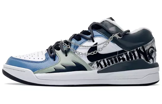 Кроссовки Jordan Stadium 90 Lifestyle Shoes Men Low-top Gray/Blue, серый/синий
