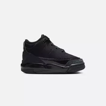 Кроссовки Jordan TD Air Jordan 3 Retro, цвет Black/Dark Charcoal/Black