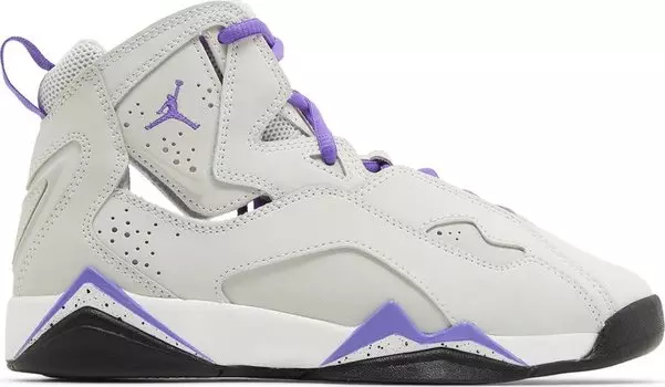 Кроссовки Jordan True Flight GS 'Base Grey Purple Venom', серый