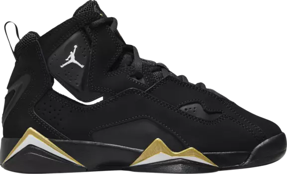 Кроссовки Jordan True Flight GS 'Black Metallic Gold' 2023, черный