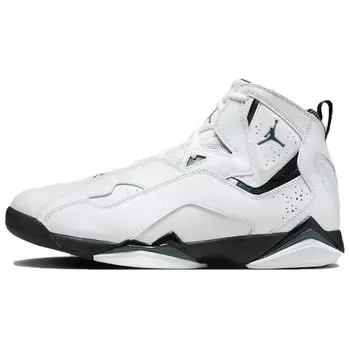 Кроссовки Jordan True Flight Vintage Basketball Shoes Men High-top White/Green/Black, белый/зеленый/черный