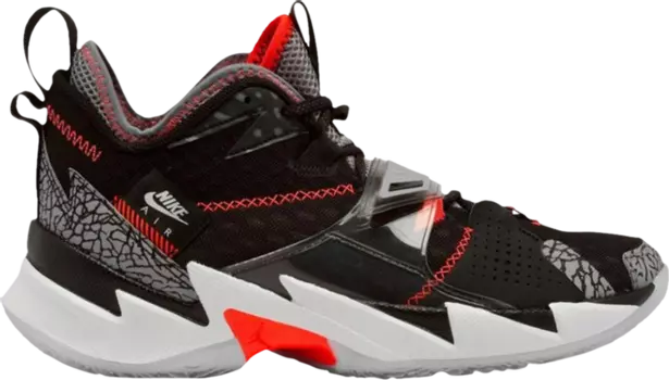 Кроссовки Jordan Why Not Zer0.3 GS Black Cement, черный