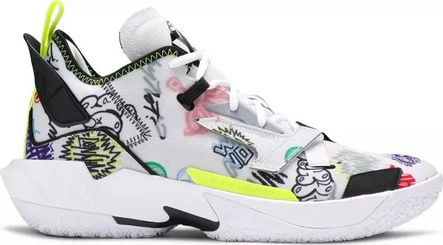 Кроссовки Jordan Why Not Zer0.4 PF Graffiti, белый